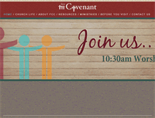 Tablet Screenshot of firstcovenant.net